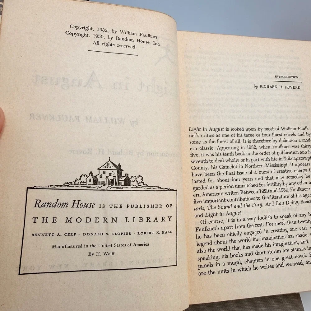 Modern Library william faulkner